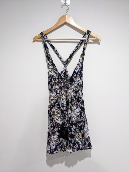 Free People Washed Ashore Floral Mini Dress Size Small - Picture 2 of 8